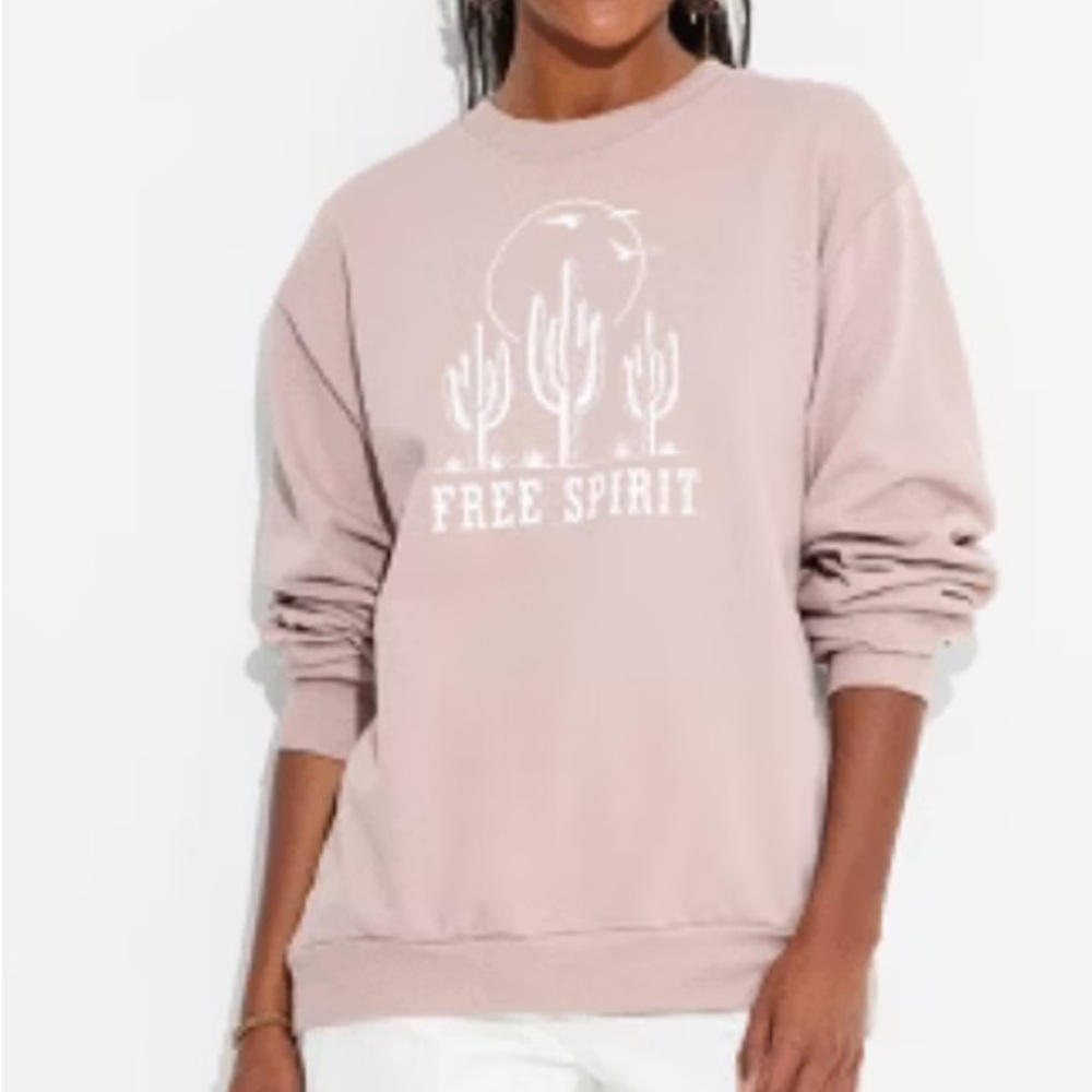 Women's Free Spirit Desert Scene
Graphic Sweatshirt - Taupe new